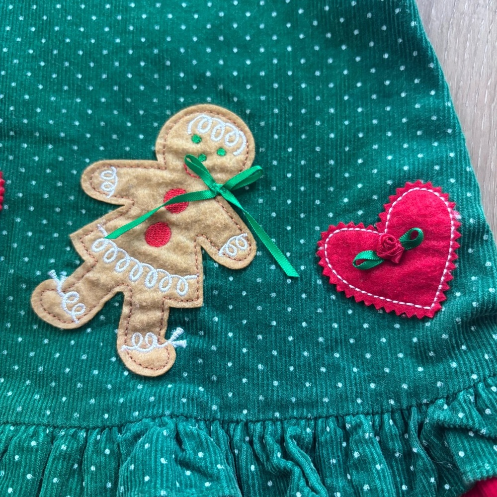 Vintage Corduroy Christmas Dress - Picture 3 of 4